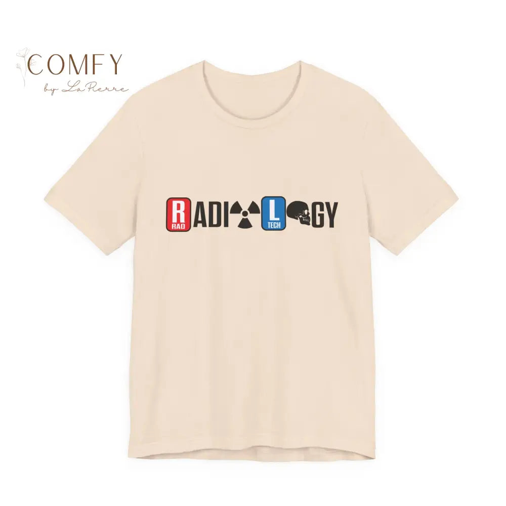 Radiology Shirt • Rad Tech Medical Imaging Tee • X-Ray Tech Unisex Jersey T-Shirt (XS–5XL) Soft Cream / S T-Shirt