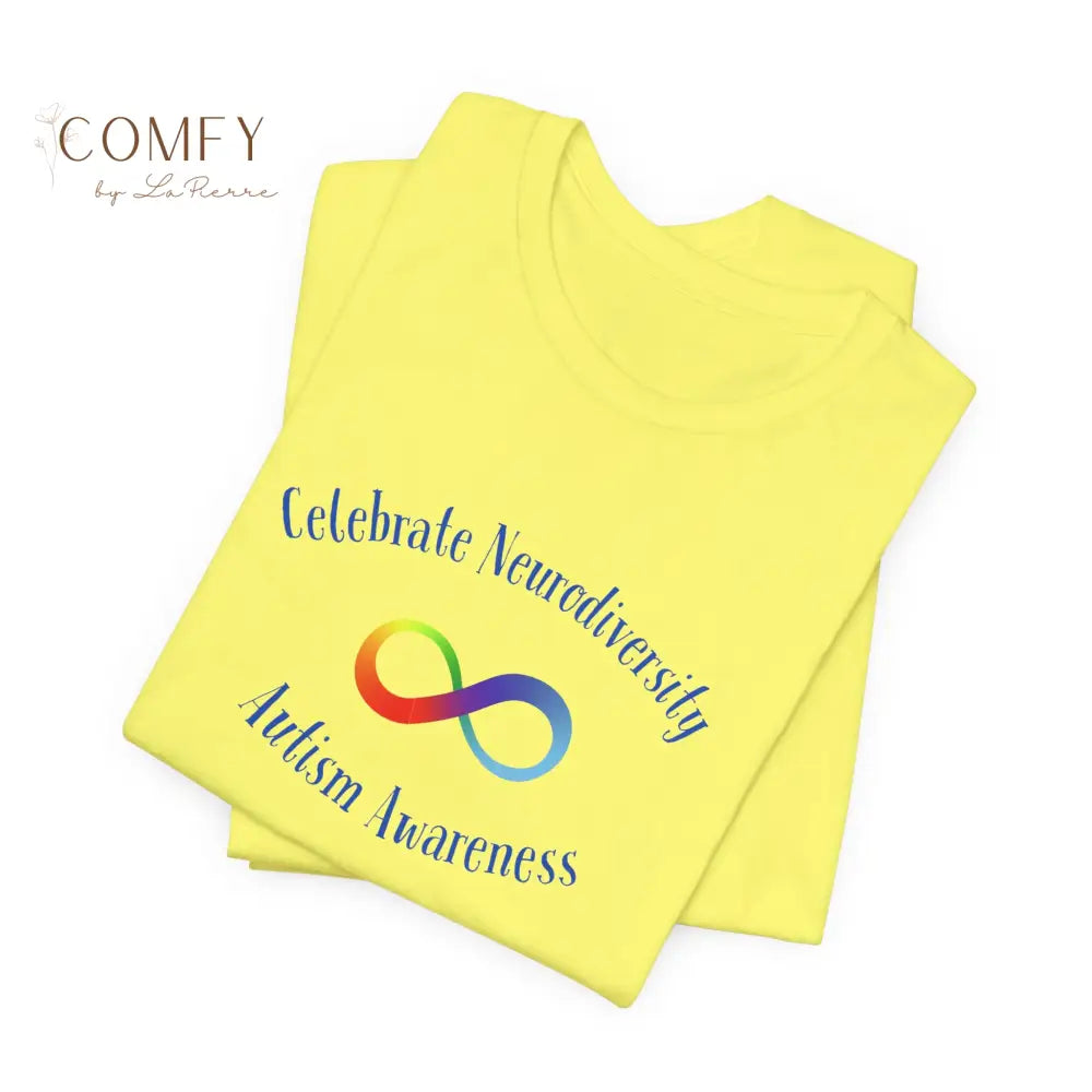 Rainbow Infinity Celebrate Neurodiversity Awareness Autism Awareness (beautiful colors available) Unisex Jersey Short