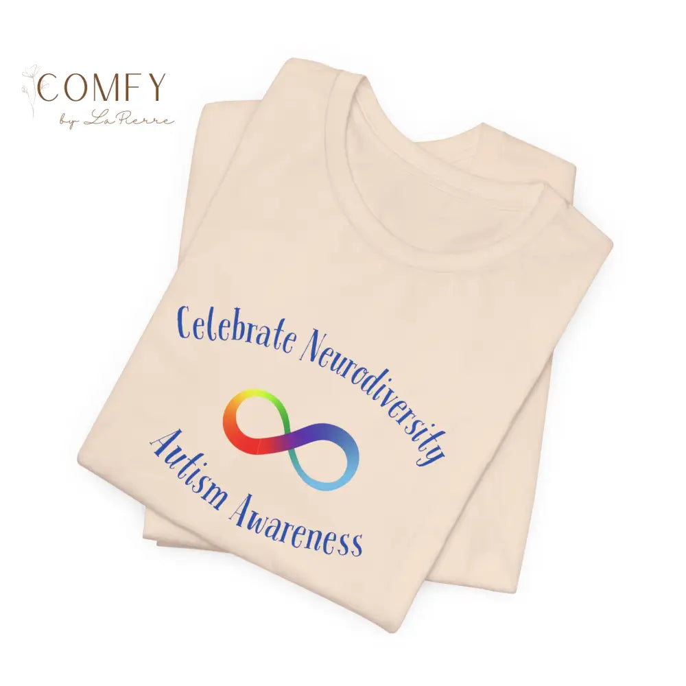 Rainbow Infinity Celebrate Neurodiversity Awareness Autism Awareness (beautiful colors available) Unisex Jersey Short