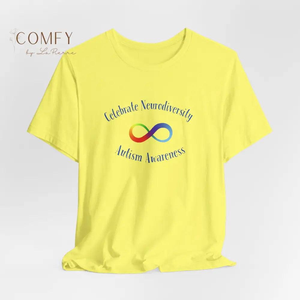 Rainbow Infinity Celebrate Neurodiversity Awareness Autism Awareness (beautiful colors available) Unisex Jersey Short