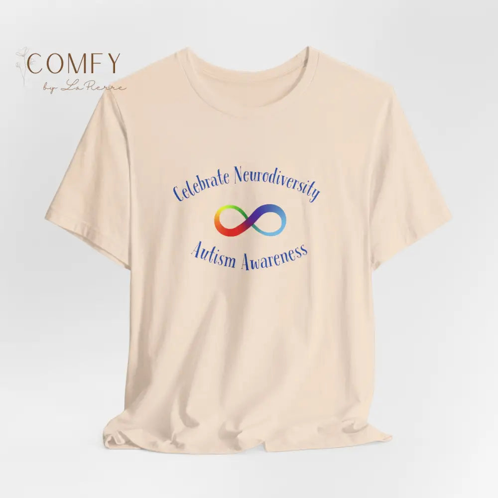 Rainbow Infinity Celebrate Neurodiversity Awareness Autism Awareness (beautiful colors available) Unisex Jersey Short