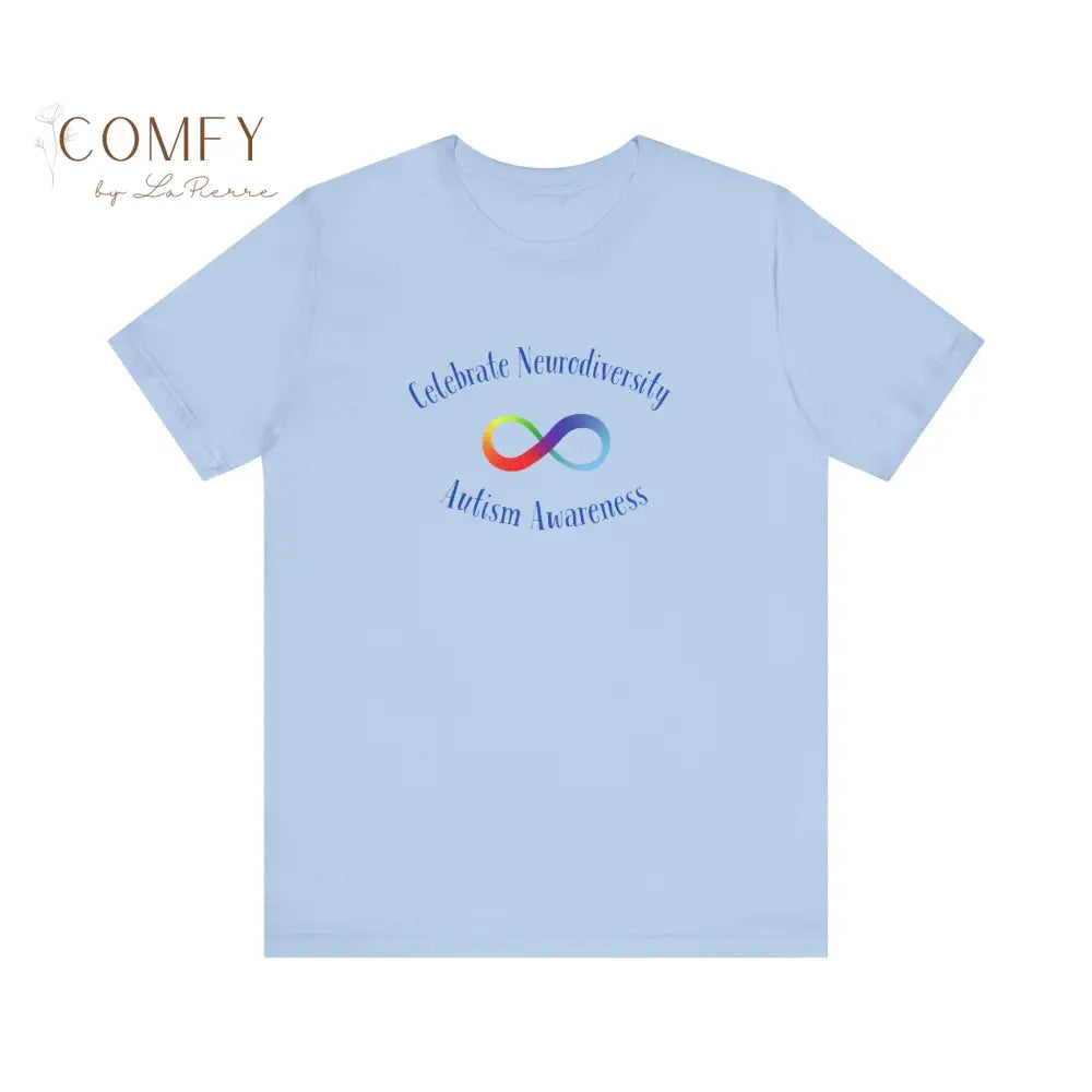 Rainbow Infinity Celebrate Neurodiversity Awareness Autism Awareness (beautiful colors available) Unisex Jersey Short