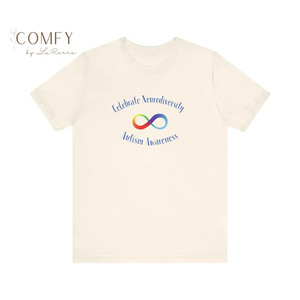 Rainbow Infinity Celebrate Neurodiversity Awareness Autism Awareness (beautiful colors available) Unisex Jersey Short