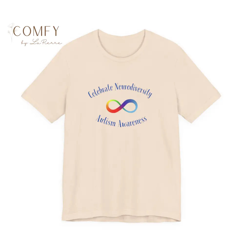 Rainbow Infinity Celebrate Neurodiversity Awareness Autism Awareness (beautiful colors available) Unisex Jersey Short