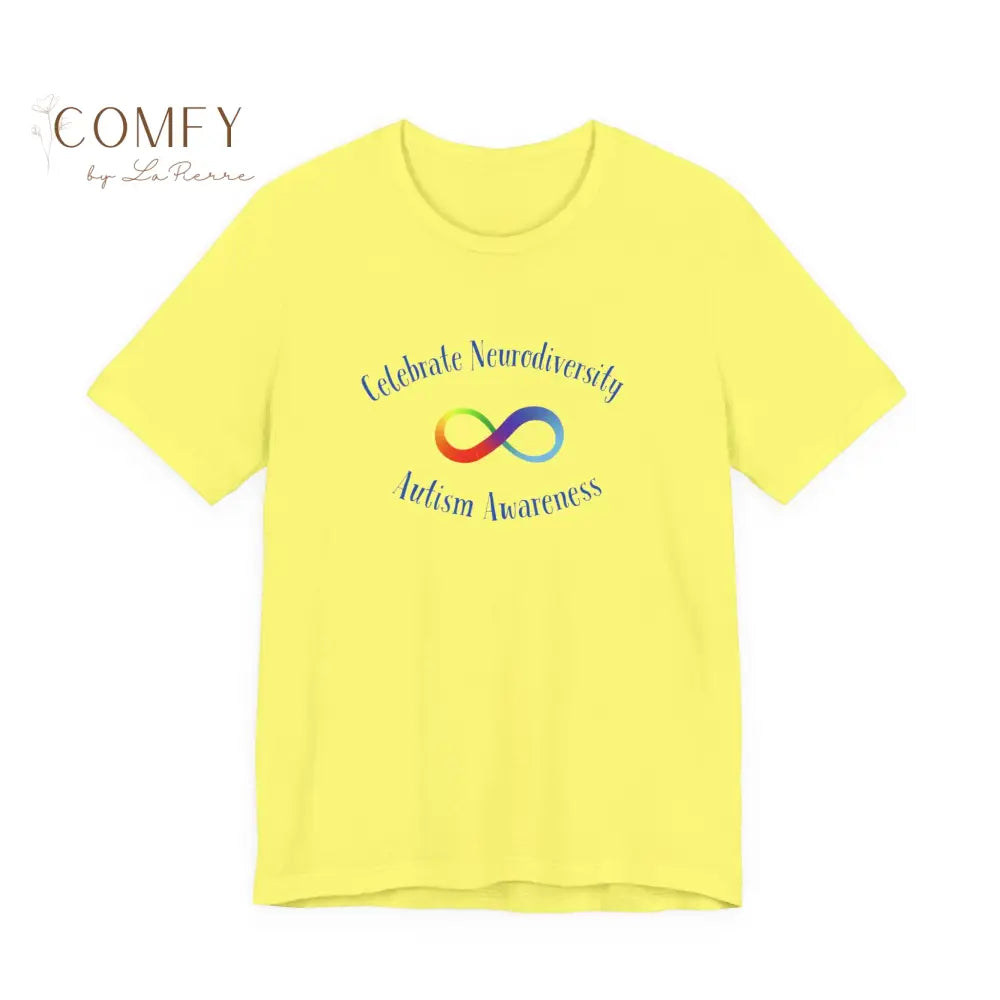 Rainbow Infinity Celebrate Neurodiversity Awareness Autism Awareness (beautiful colors available) Unisex Jersey Short