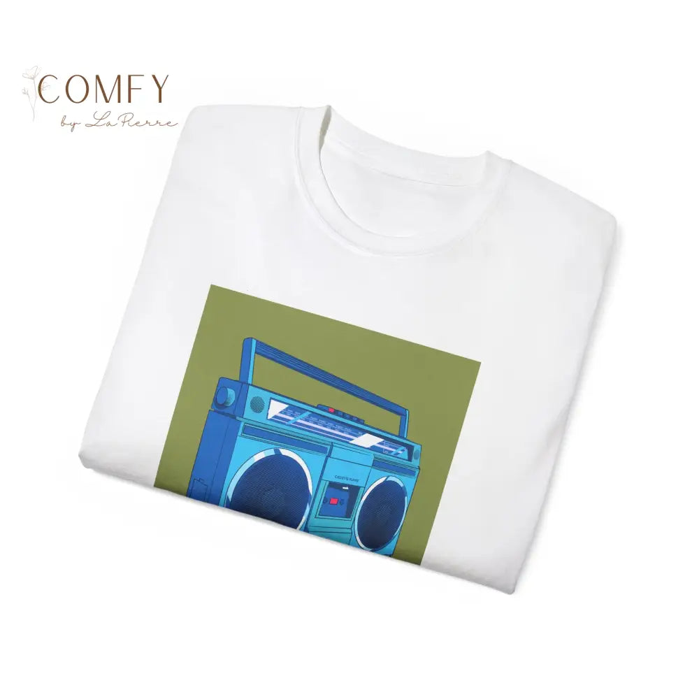 Retro 80’s Boombox Unisex Ultra Cotton Tee (S-5XL) T-Shirt