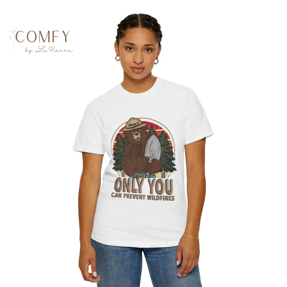 Retro Prevent Fires Shirt • Vintage Fire Safety Graphic Tee • Smokey Style Forest Prevention T-Shirt • Retro Wildfire