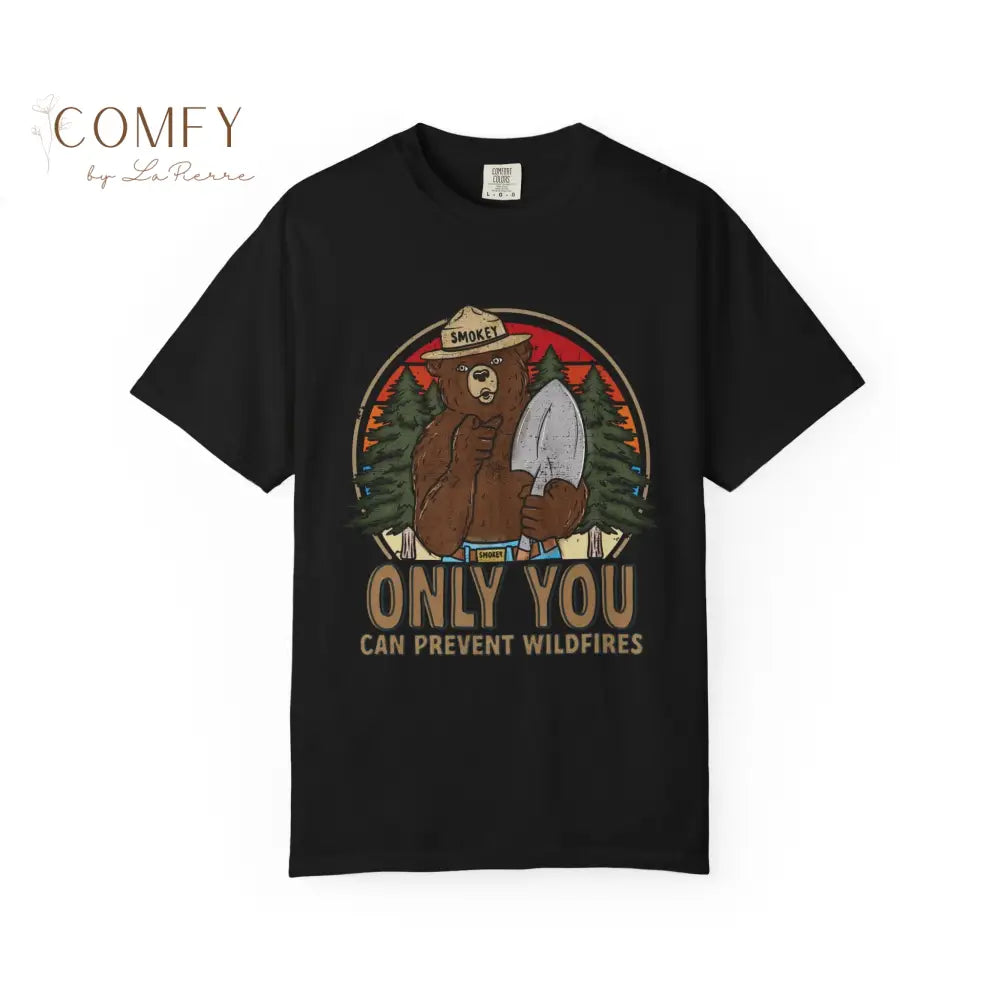 Retro Prevent Fires Shirt • Vintage Fire Safety Graphic Tee • Smokey Style Forest Prevention T-Shirt • Retro Wildfire