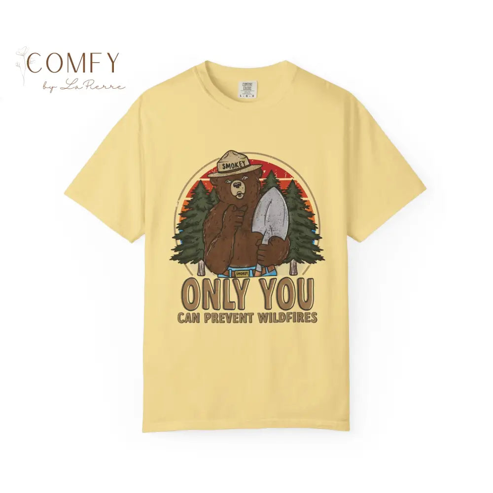 Retro Prevent Fires Shirt • Vintage Fire Safety Graphic Tee • Smokey Style Forest Prevention T-Shirt • Retro Wildfire