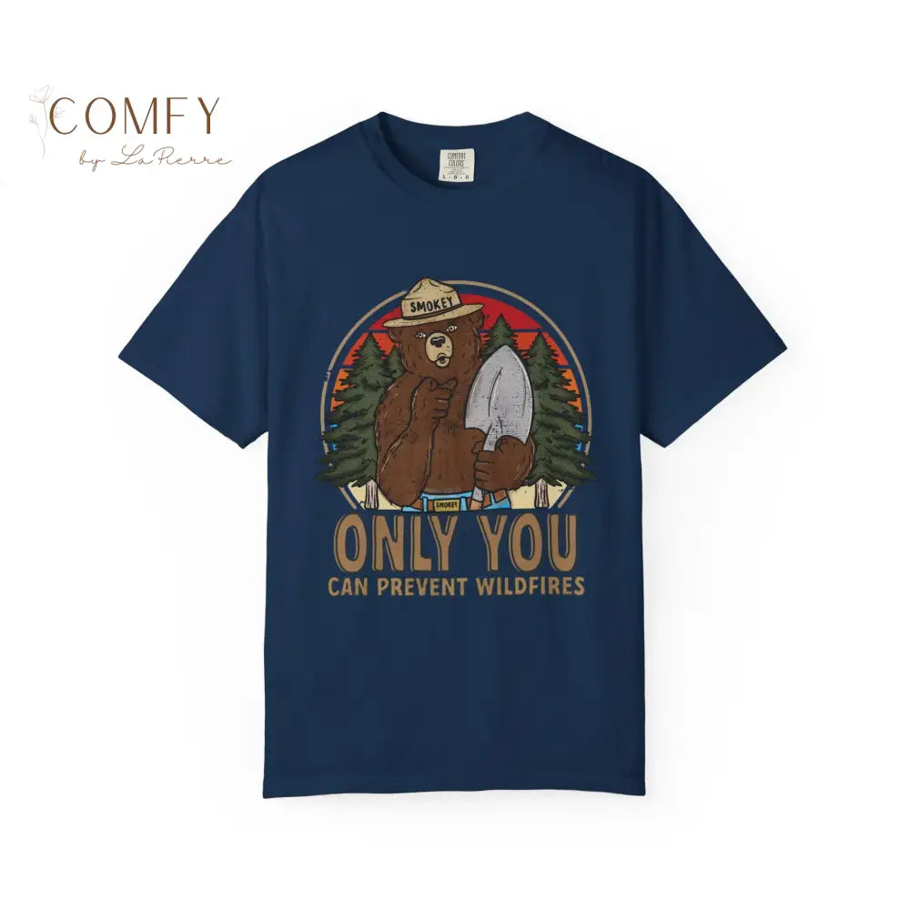 Retro Prevent Fires Shirt • Vintage Fire Safety Graphic Tee • Smokey Style Forest Prevention T-Shirt • Retro Wildfire