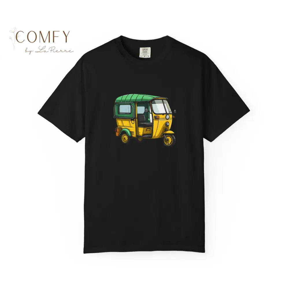 Rickshaw Tuk Tuk shirt - Unisex Garment-Dyed T-shirt (S-4XL) Black / S T-Shirt