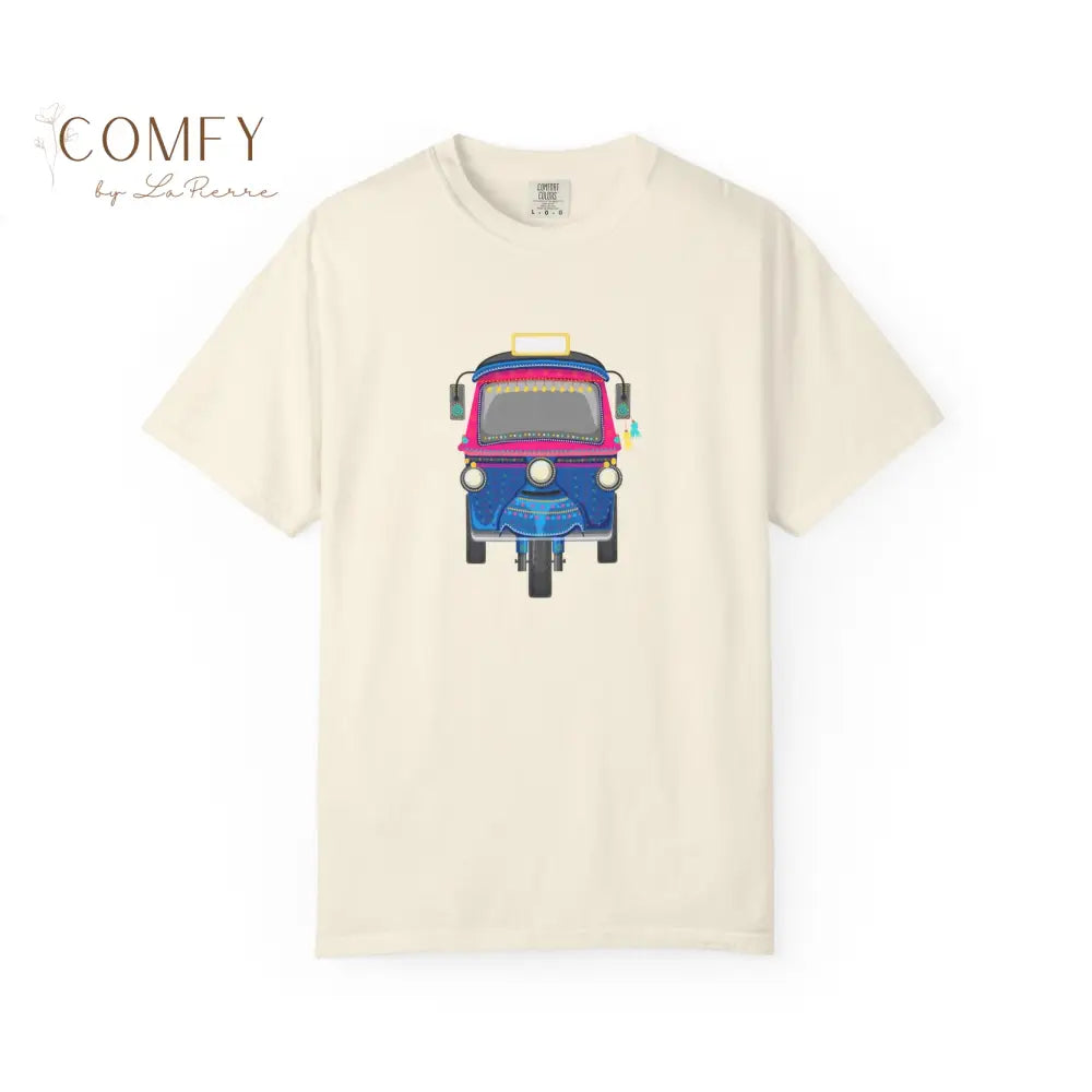 Rick Shaw Tuk Tuk shirt - Unisex Garment-Dyed T-shirt (S-4XL) Ivory / S T-Shirt