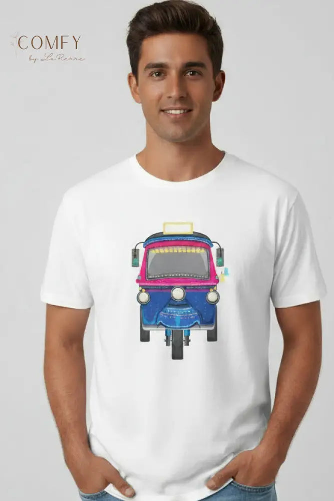 Rick Shaw Tuk Tuk shirt - Unisex Garment-Dyed T-shirt (S-4XL) White / S T-Shirt
