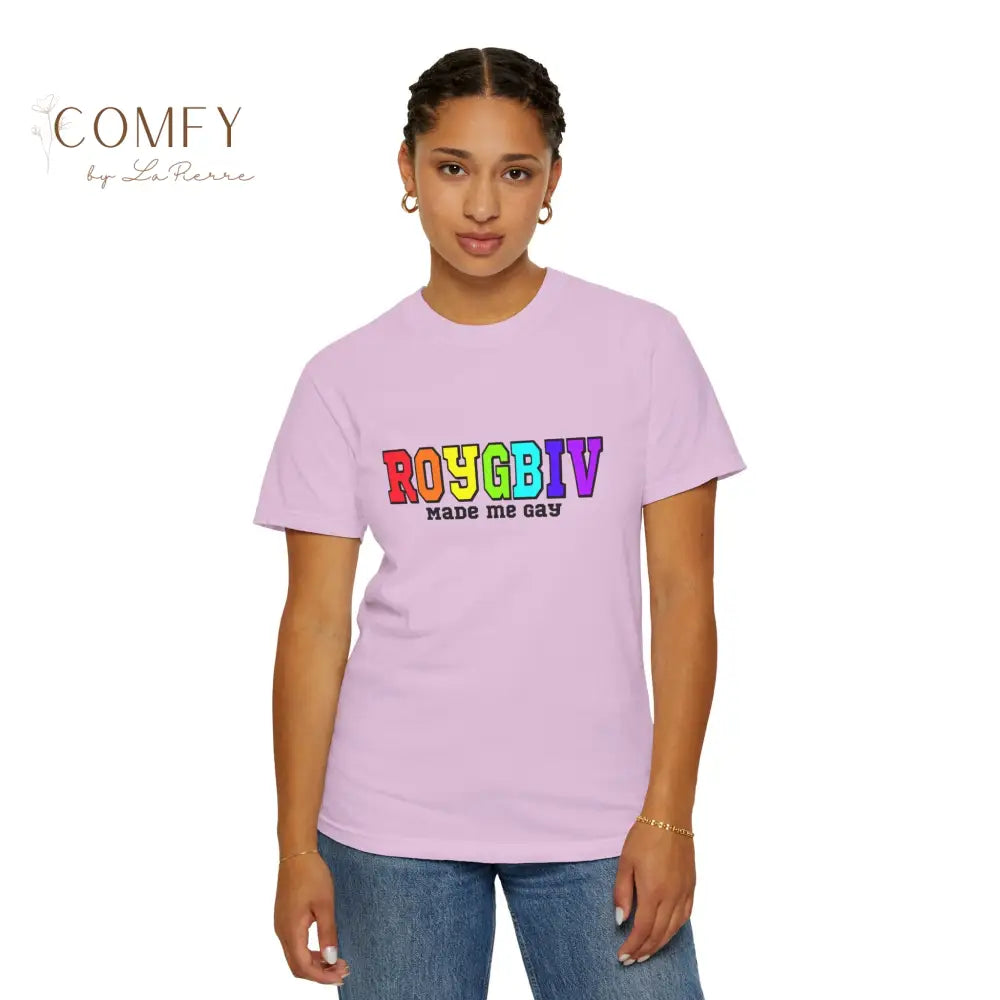 ROYGBIV Made Me Gay T-shirt — Rainbow Pride Graphic Tee (S-4XL) T-Shirt