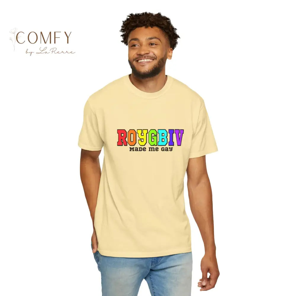 ROYGBIV Made Me Gay T-shirt — Rainbow Pride Graphic Tee (S-4XL) T-Shirt