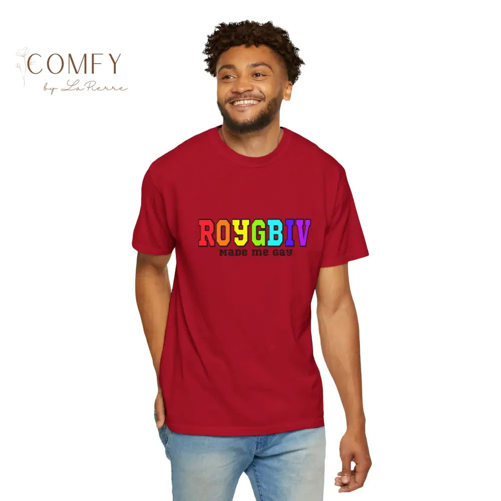 ROYGBIV Made Me Gay T-shirt — Rainbow Pride Graphic Tee (S-4XL) T-Shirt