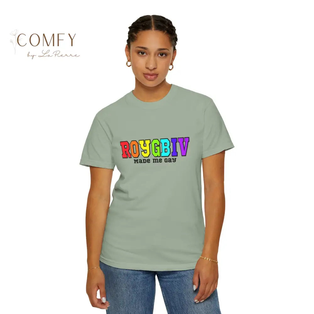 ROYGBIV Made Me Gay T-shirt — Rainbow Pride Graphic Tee (S-4XL) T-Shirt