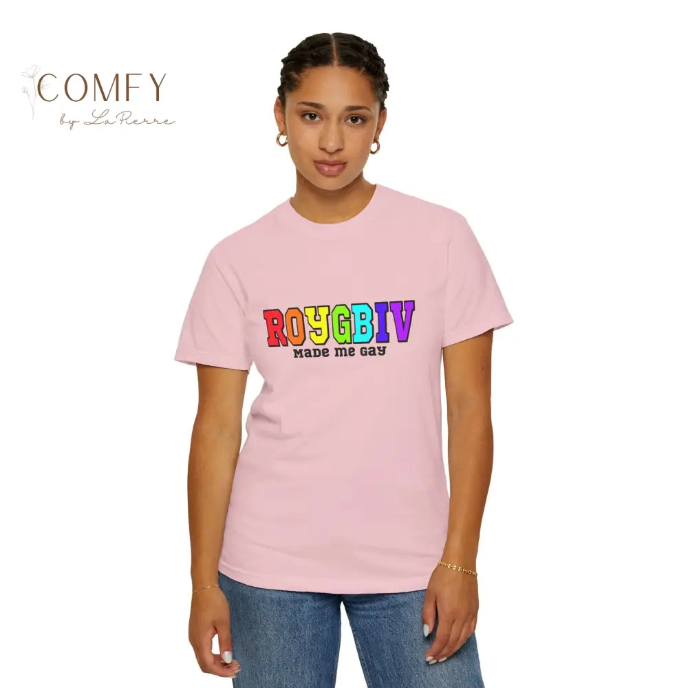 ROYGBIV Made Me Gay T-shirt — Rainbow Pride Graphic Tee (S-4XL) T-Shirt