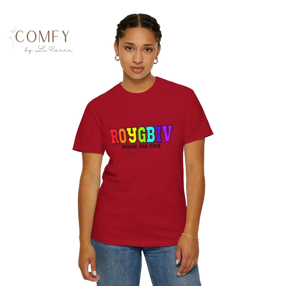 ROYGBIV Made Me Gay T-shirt — Rainbow Pride Graphic Tee (S-4XL) T-Shirt