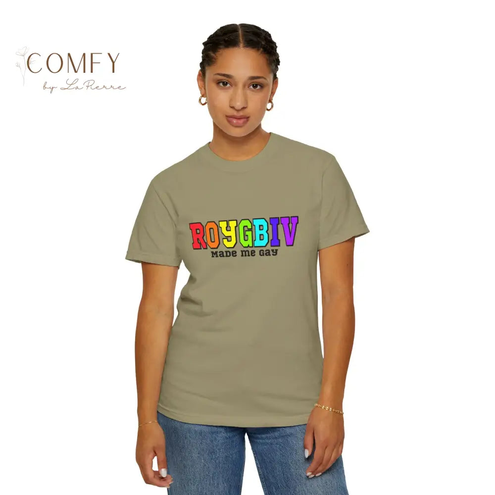 ROYGBIV Made Me Gay T-shirt — Rainbow Pride Graphic Tee (S-4XL) T-Shirt