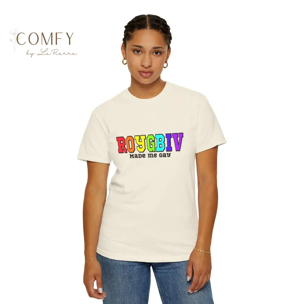 ROYGBIV Made Me Gay T-shirt — Rainbow Pride Graphic Tee (S-4XL) T-Shirt