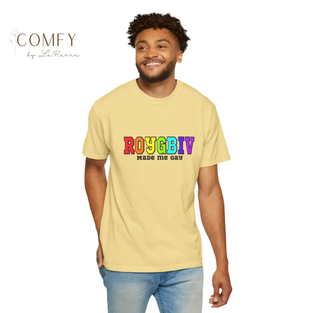 ROYGBIV Made Me Gay T-shirt — Rainbow Pride Graphic Tee (S-4XL) T-Shirt