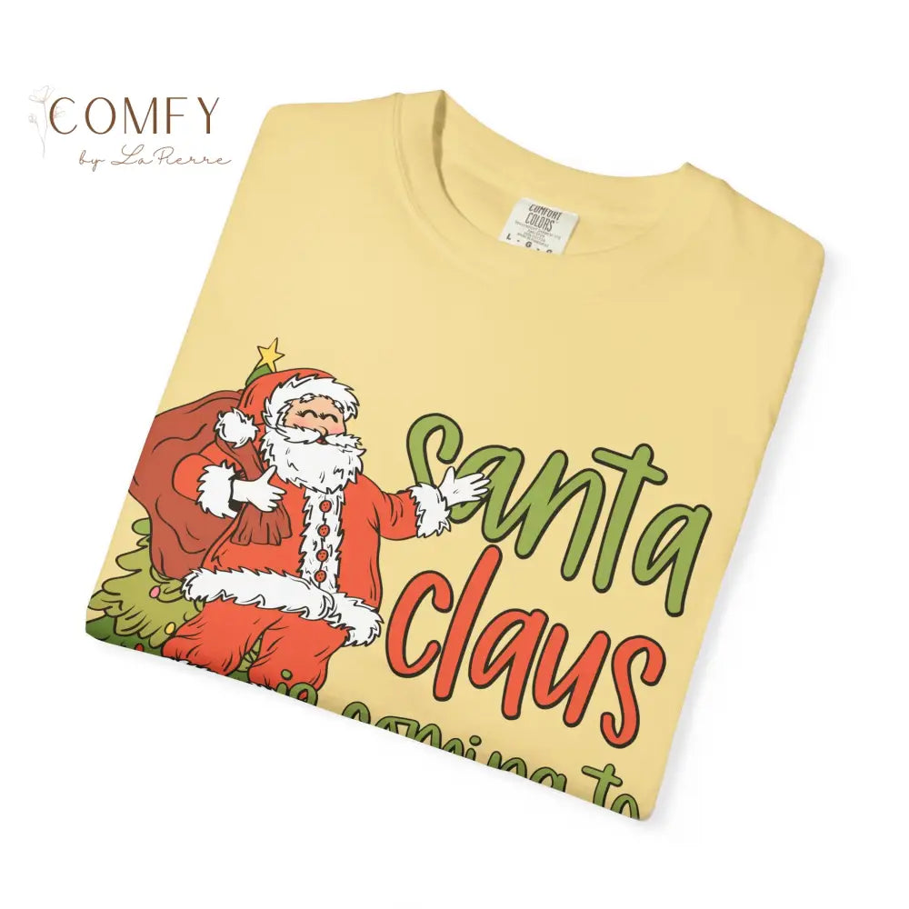 Santa Claus is coming to Winter Springs - Unisex Garment-Dyed T-shirt (S-4XL) T-Shirt