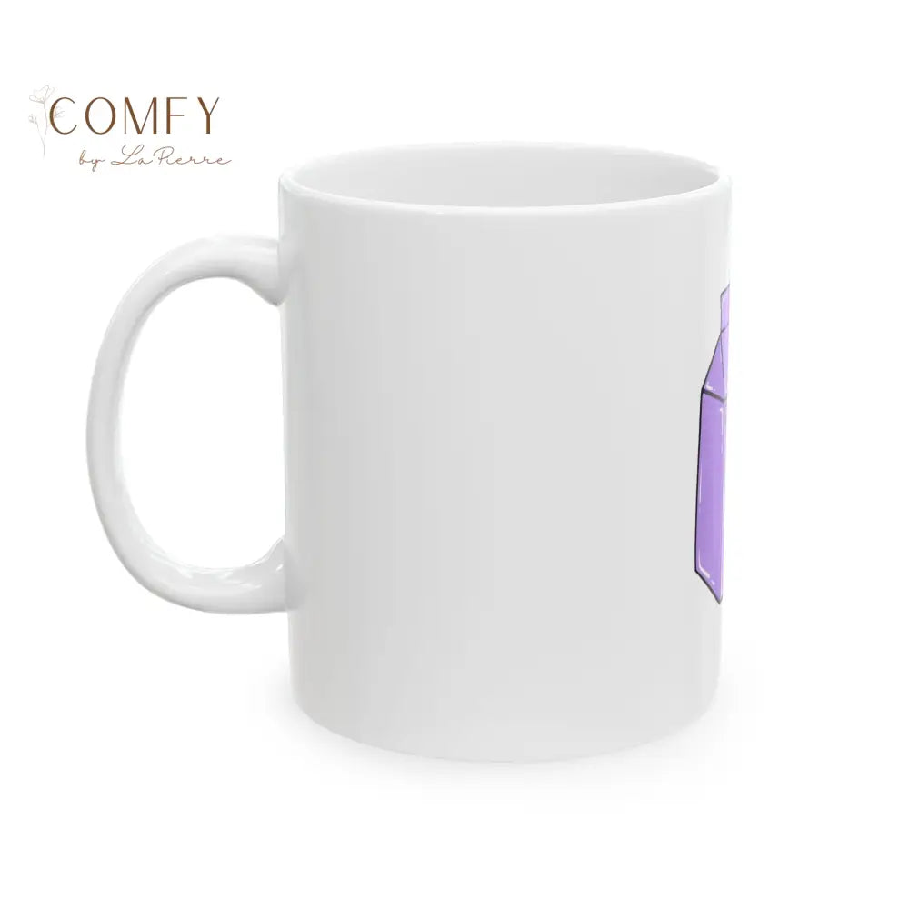 Silly Goose Juice - Cartoon Goose Purple Milk Carton coffee mug (11oz & 15oz) Mug