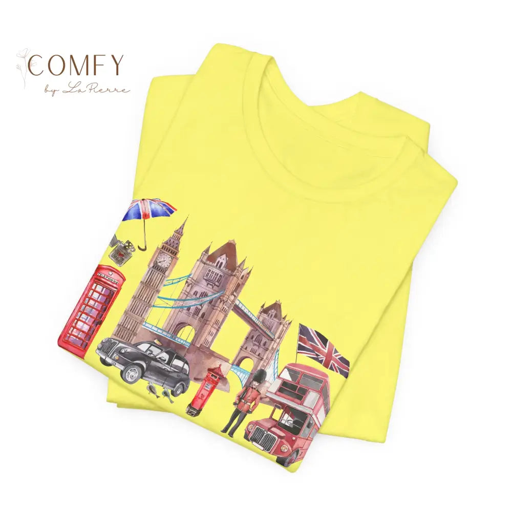 So Long London Poetic Aesthetic Tee • Moody Lyric-Inspired Graphic Shirt • Unisex Jersey T-Shirt (S–3XL) T-Shirt