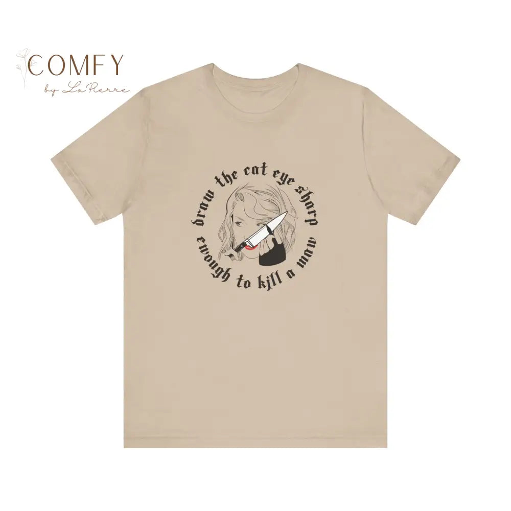 Soft Dark Femme Energy Tee • Moody Aesthetic Graphic Shirt • Unisex Jersey T-Shirt (XS–5XL) T-Shirt