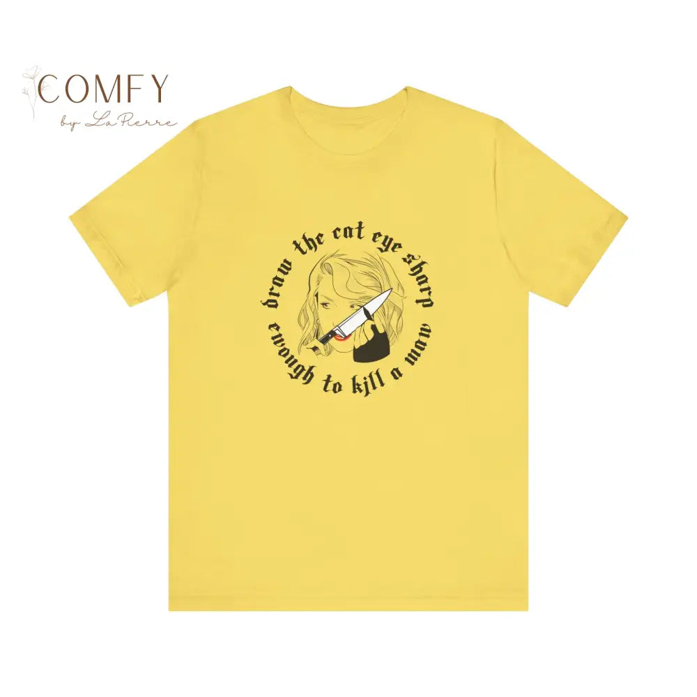 Soft Dark Femme Energy Tee • Moody Aesthetic Graphic Shirt • Unisex Jersey T-Shirt (XS–5XL) T-Shirt