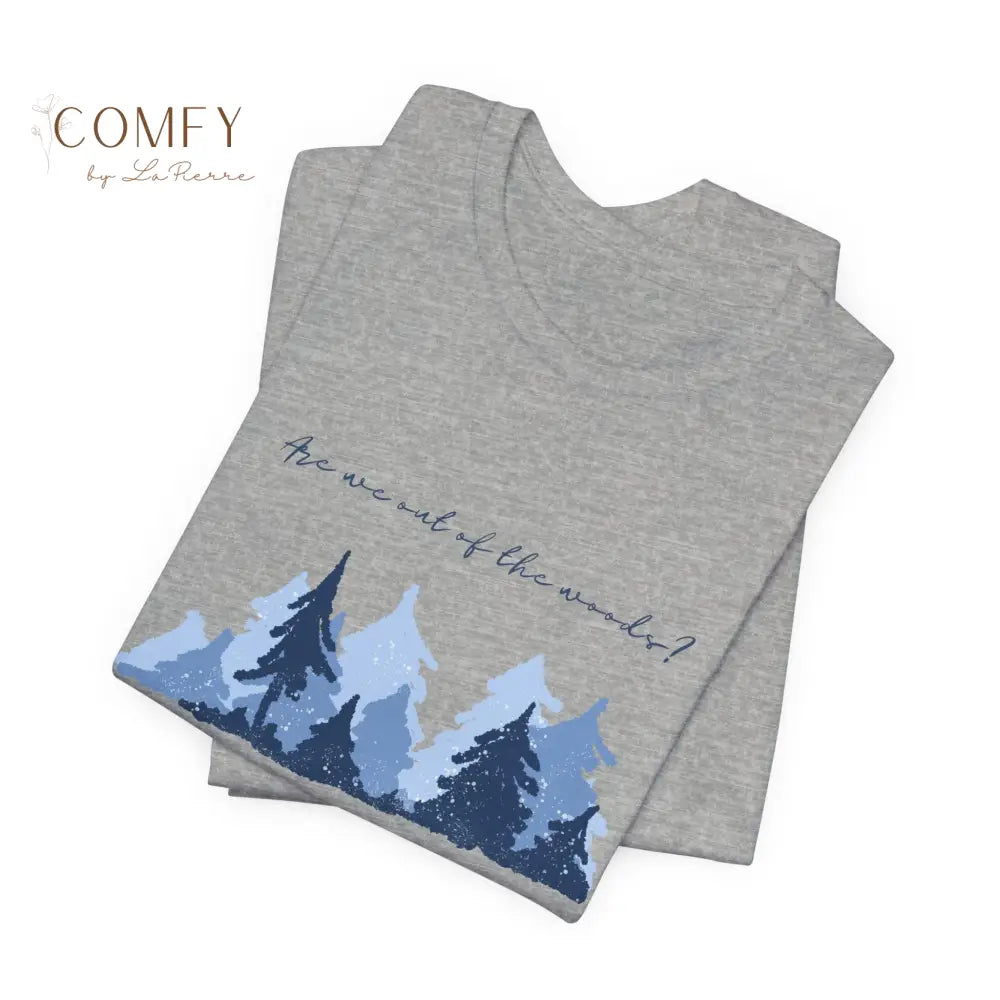 Soft “Out of the Woods” Inspired Tee • Indie Forest Aesthetic T-Shirt • Unisex Jersey Short Sleeve (XS–5XL) T-Shirt
