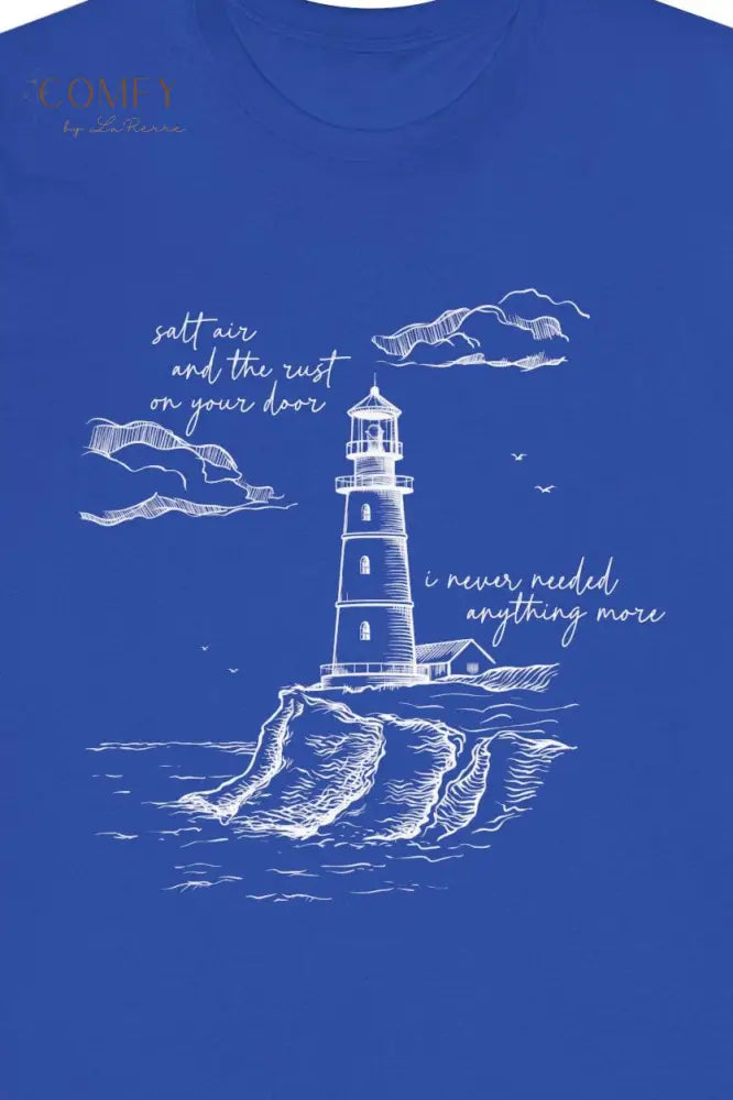 Soft Summer Salt Air Tee • Coastal Daydream Aesthetic Shirt • Unisex Jersey Short Sleeve Tee (XS–5XL) True Royal / S