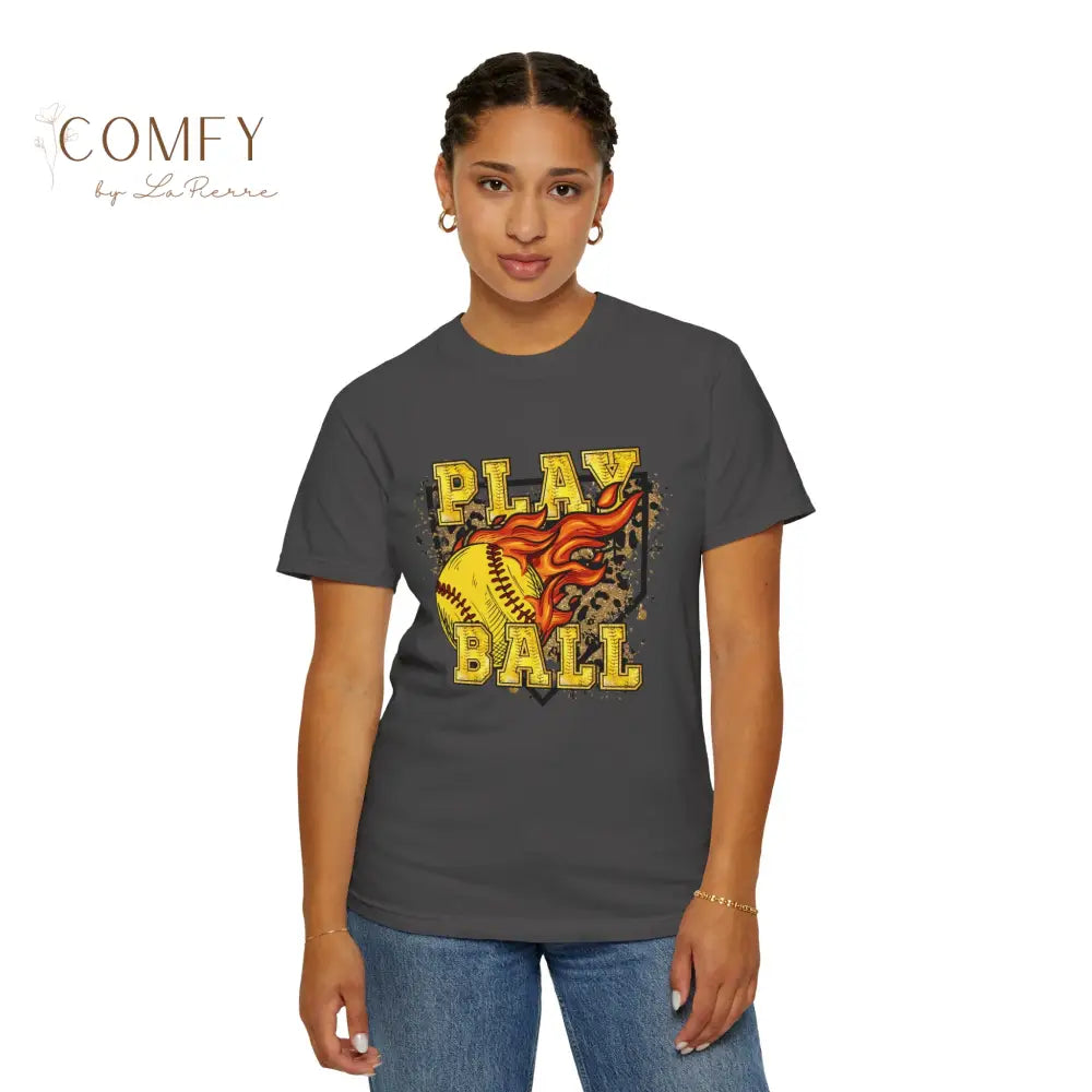 Softball Shirt • Vintage Softball Player Tee • Unisex Garment-Dyed T-Shirt (S–4XL) T-Shirt