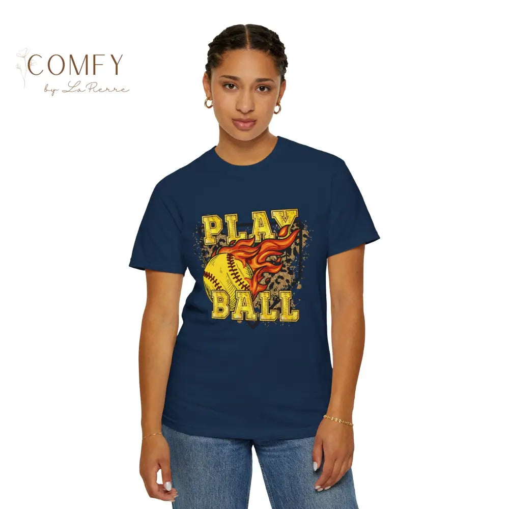 Softball Shirt • Vintage Softball Player Tee • Unisex Garment-Dyed T-Shirt (S–4XL) T-Shirt