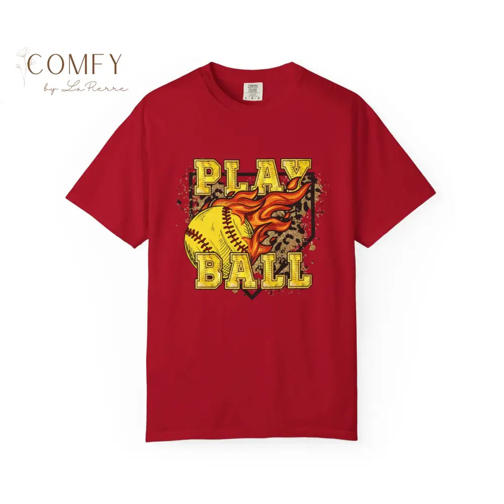 Softball Shirt • Vintage Softball Player Tee • Unisex Garment-Dyed T-Shirt (S–4XL) T-Shirt