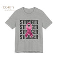 Stronger Than Cancer Shirt • Breast Cancer Awareness Pink Ribbon Tee • Soft Unisex Jersey T-Shirt (XS–5XL) Athletic