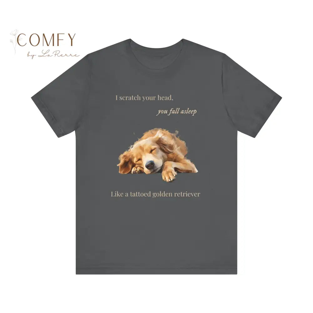 Tattooed Golden Retriever Tee • Funny Dog Lover Graphic Shirt • Unisex Short Sleeve T-Shirt (XS–5XL) T-Shirt