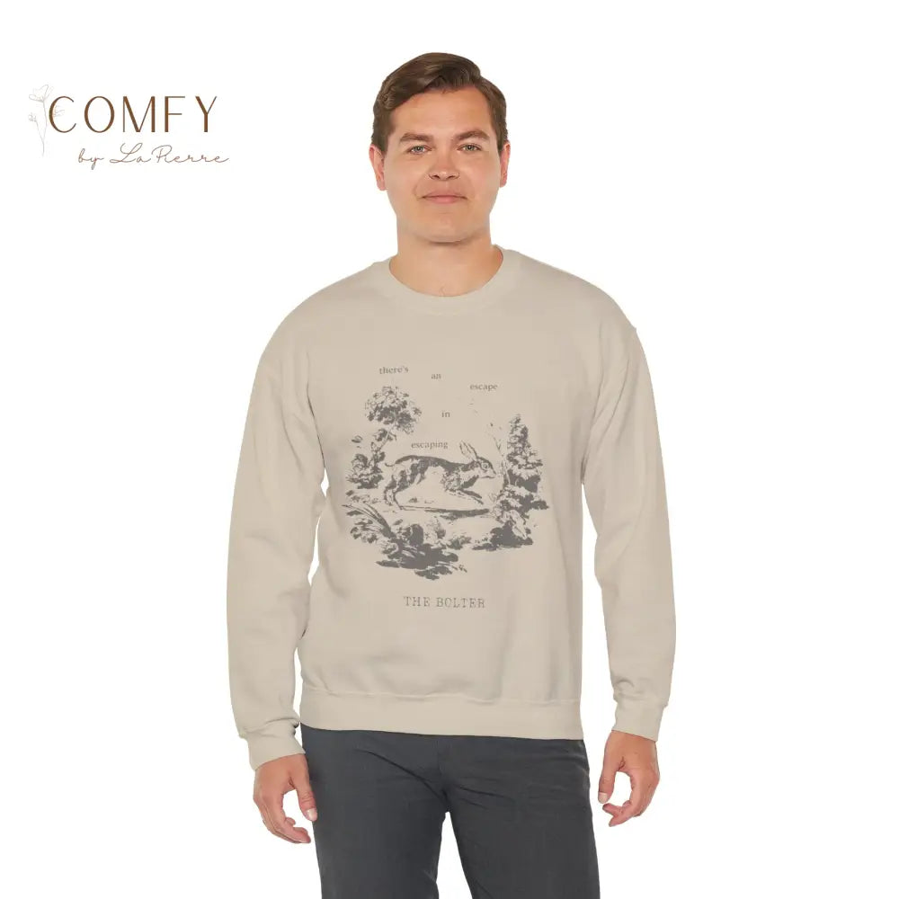 There’s Escape in Escaping Poetic Aesthetic Sweatshirt • Emotional Soft Fleece Crewneck (S–3XL) Sweatshirt