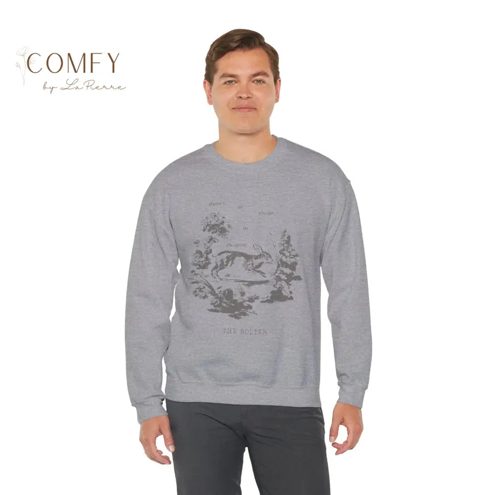 There’s Escape in Escaping Poetic Aesthetic Sweatshirt • Emotional Soft Fleece Crewneck (S–3XL) Sweatshirt