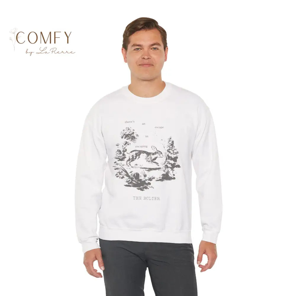There’s Escape in Escaping Poetic Aesthetic Sweatshirt • Emotional Soft Fleece Crewneck (S–3XL) Sweatshirt