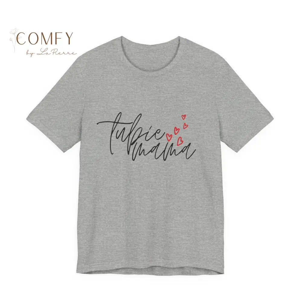 Tubie Mama Shirt • G-Tube Mom Support Tee • Feeding Tube Awareness Unisex T-Shirt (XS–5XL) Athletic Heather / S T-Shirt