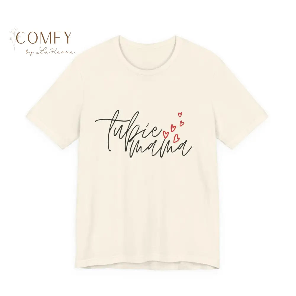 Tubie Mama Shirt • G-Tube Mom Support Tee • Feeding Tube Awareness Unisex T-Shirt (XS–5XL) Natural / S T-Shirt