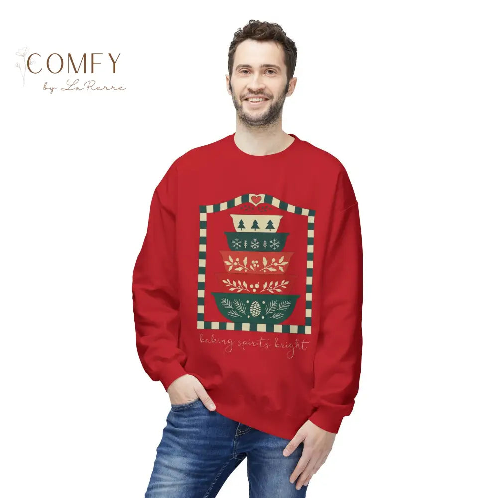 Vintage “Making Spirits Bright” Christmas Sweatshirt • Holiday Plaid Stack Crewneck • Retro Festive Winter Pullover