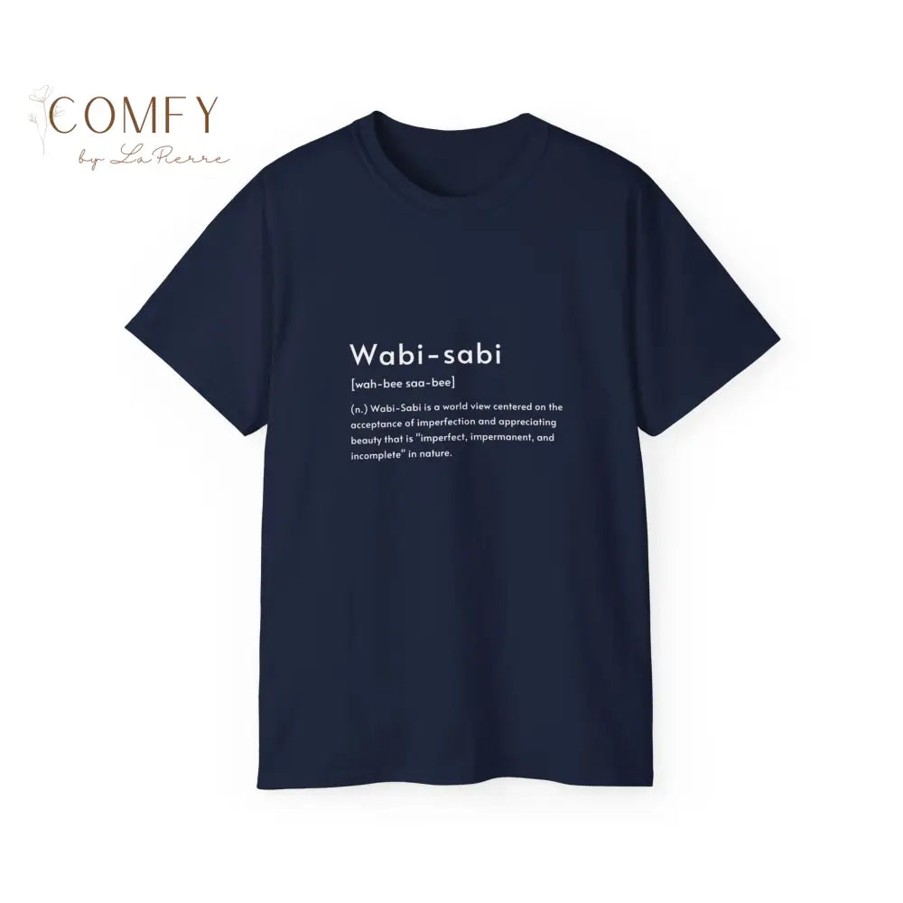 Wabi-sabi beauty in imperfection shirt - Unisex Ultra Cotton Tee (S-5XL) Navy / S T-Shirt