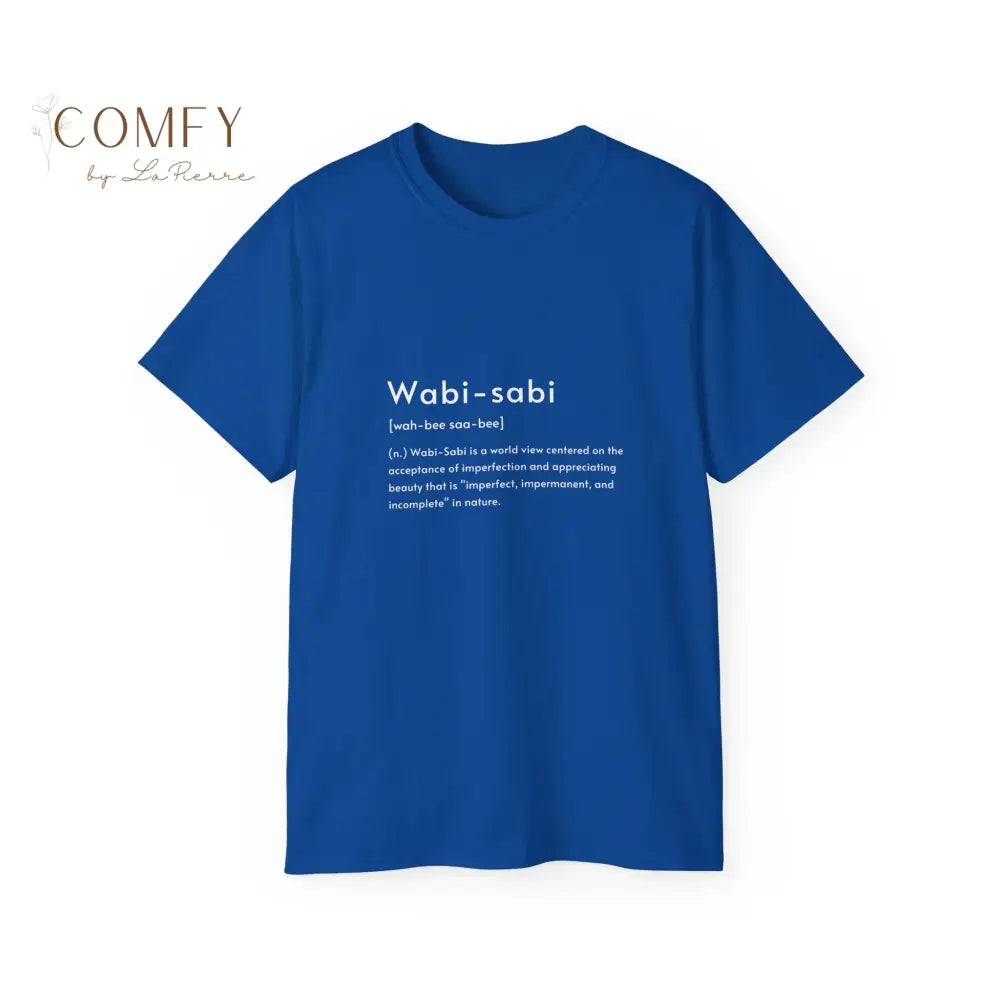 Wabi-sabi beauty in imperfection shirt - Unisex Ultra Cotton Tee (S-5XL) Royal / S T-Shirt