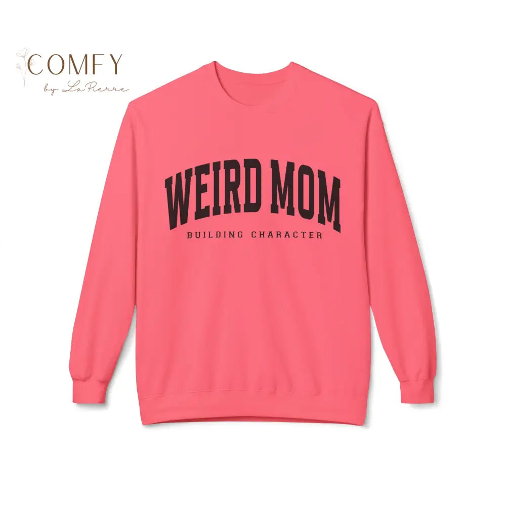 Weird Mom Building Character - Unisex Softstyle Crewneck Sweatshirt (S-4XL) Sweatshirt