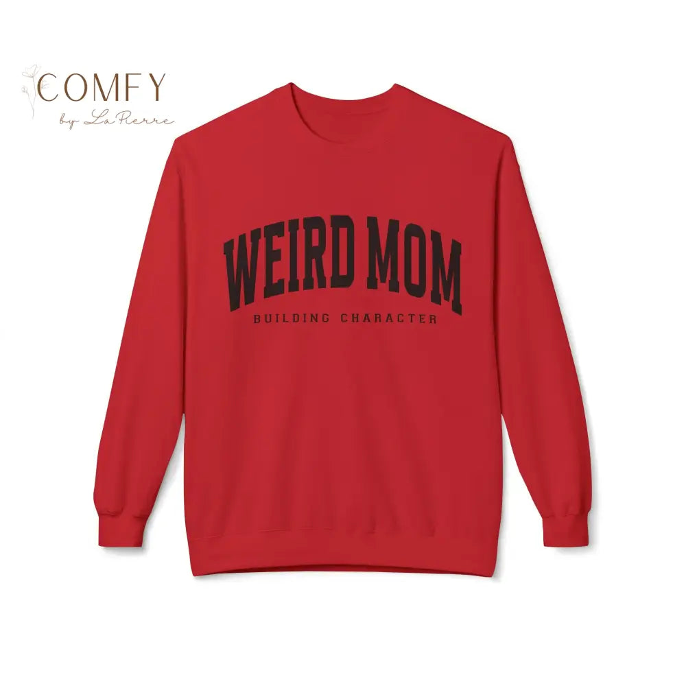Weird Mom Building Character - Unisex Softstyle Crewneck Sweatshirt (S-4XL) Sweatshirt