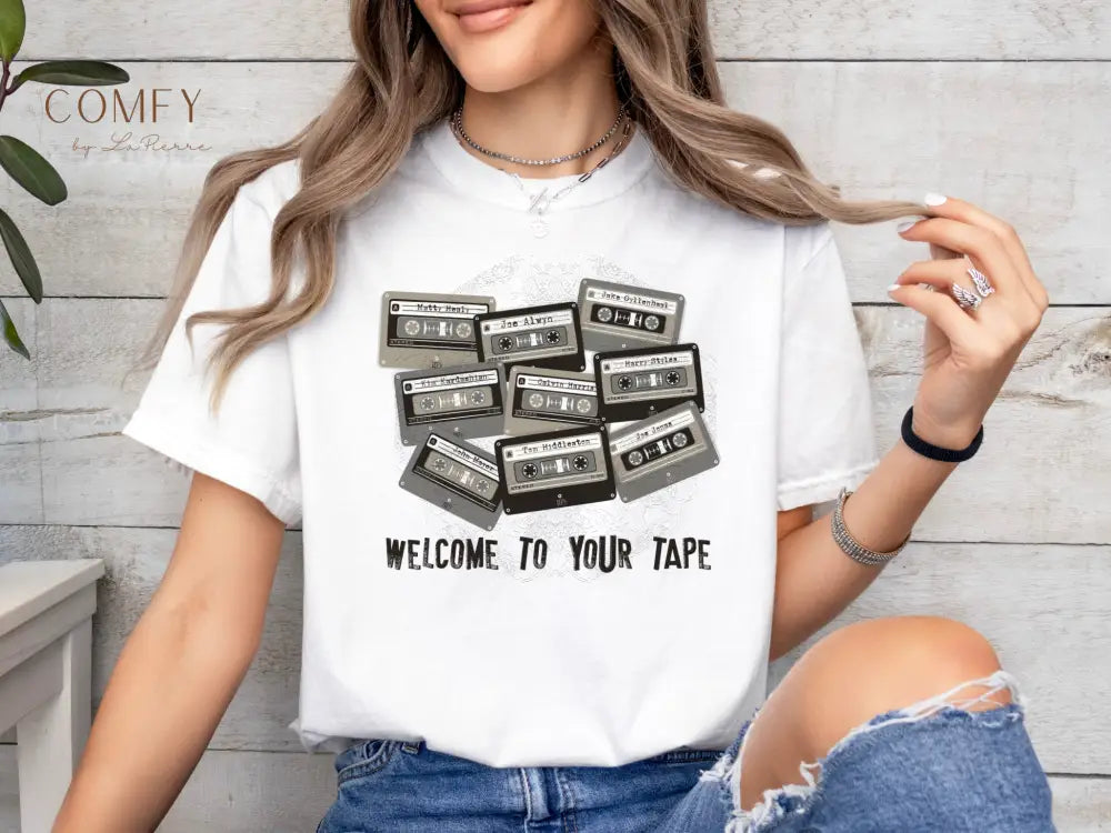 “Welcome to Your Tape” Dark Humor Graphic Tee • Sarcastic Meme T-Shirt • Unisex Jersey Short Sleeve Shirt (S–3XL)
