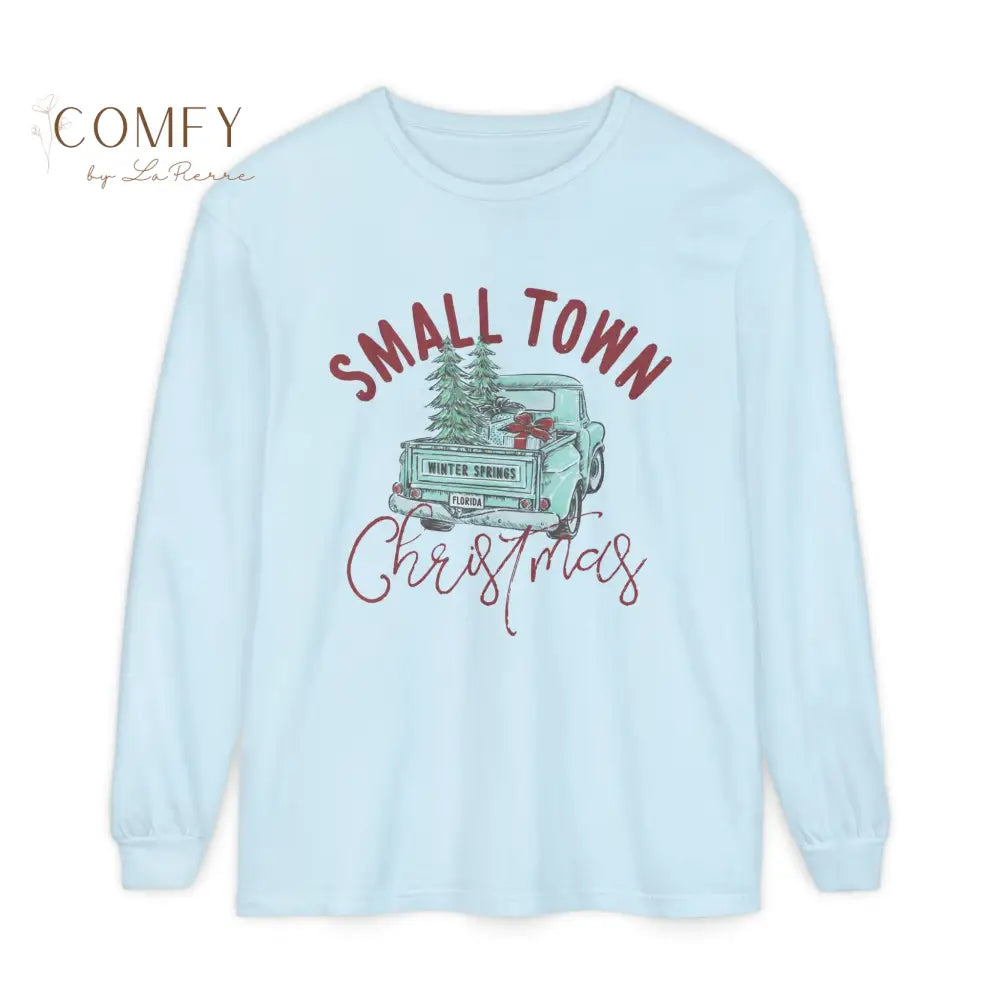 Winter Springs Florida Small Town Christmas - Unisex Long Sleeve T-Shirt (S-3XL) Chambray / S Long-sleeve